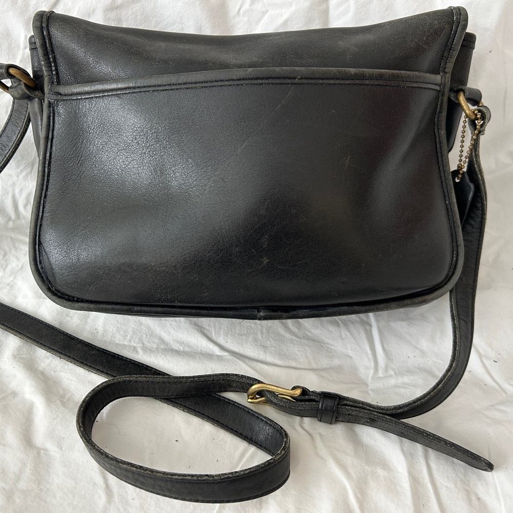 Coach Black Crossbody Bag with Gold Accents - Picture 2 of 5